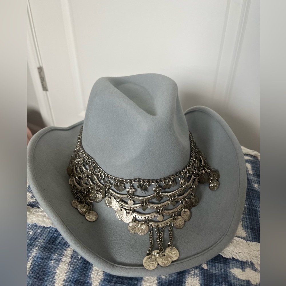 SOLD !! Free people cowboy hat OS - Picture 1 of 4